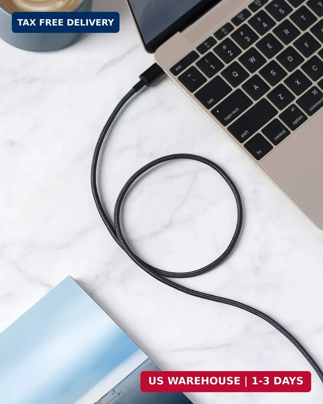 USB Type C Cable Anker 2-Pack 3Ft Premium Nylon USB-C to USB-A Fast Charging gallery