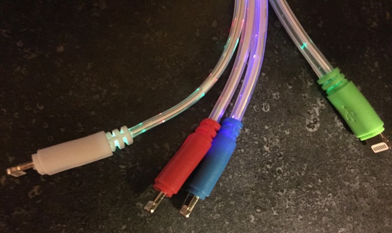 FLAT FLOW LIGHT-UP 3FT LED el USB charger power cable FOR Apple iPhone 6 plus 5s gallery