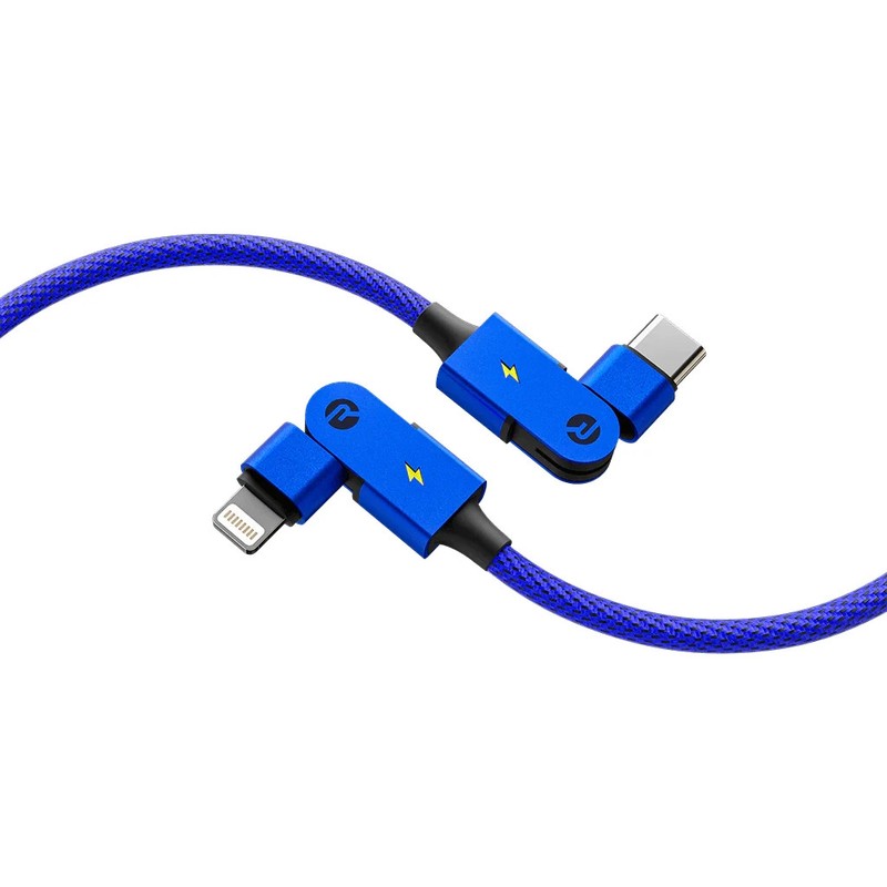 Raycon® Magic Spin Pro 100Watt Apple® to USB-C® Charge and Sync Cable 3.3ft-Mint gallery