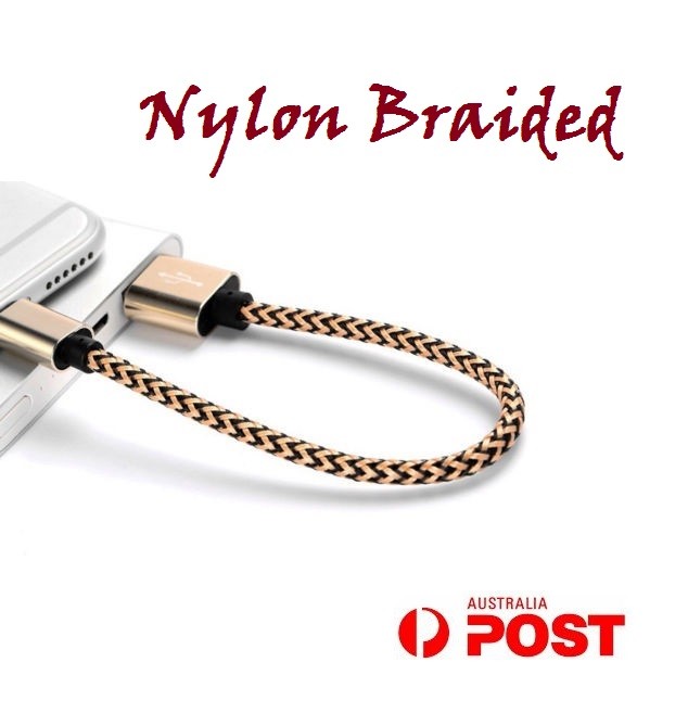 2x USB Power Charger Cable Data Cord 25cm Braided For Samsung Galaxy A5 A3 2016 gallery