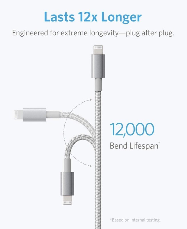 Durable Braided Charging Cable For iPhone 7 8 9 X XR 11 12 13 14 gallery