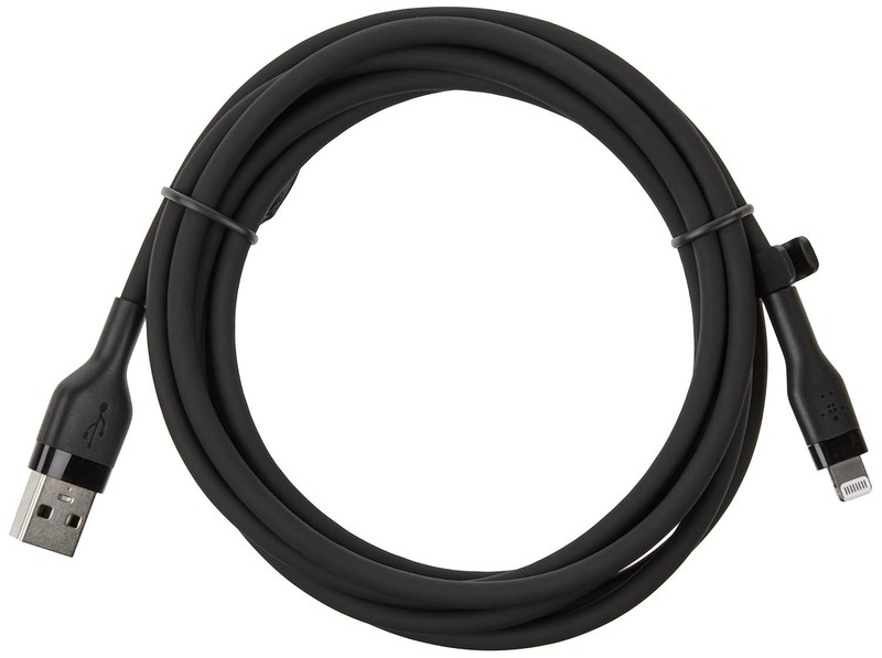 Belkin BoostCharge Flex USB-A to Lightning Cable 1M 3.3ft Black MFi Certified
