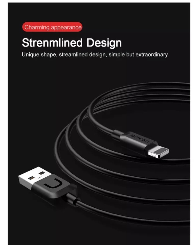 for Apple iPhone 14,13 cable USB USAMS 2A fast charger cable for iPhone 8, 7 gallery