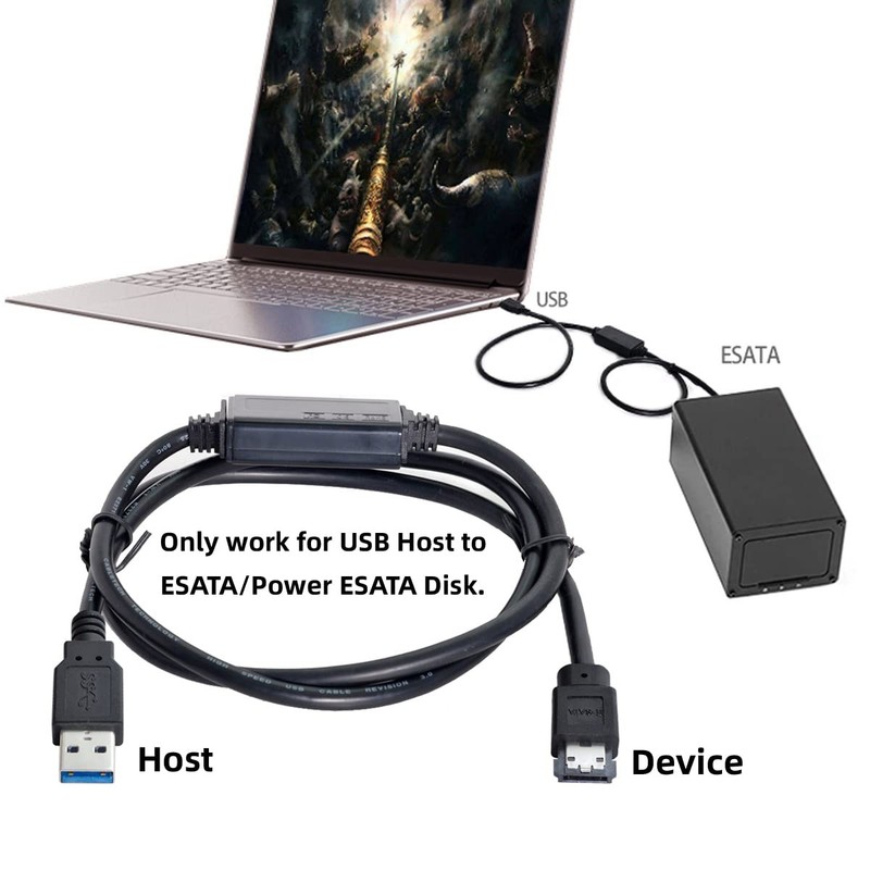 USB 3.0 to eSATA Adapter 6Gbps for Hard Disk, USB 3.0 to eSATA External SATA ... gallery