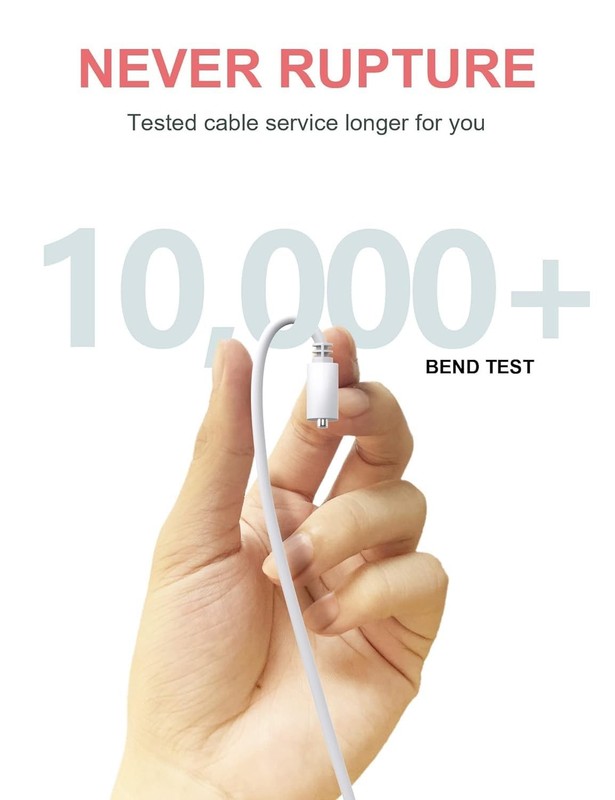 Magnetic USB Charger Cable Replacement - Fast Charging, 10mm - Durable Design gallery