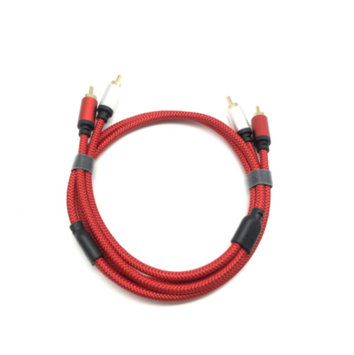 50cm Double-head Extension Cables 2RCA To 2RCA AV Audio Computer Speaker Cable gallery