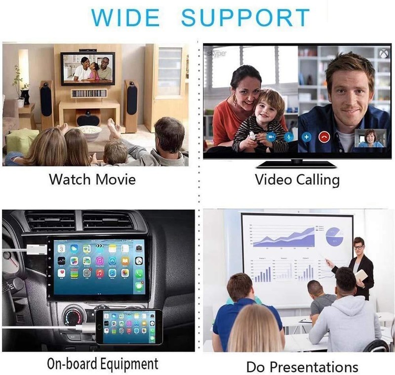 1080P USB HDMI Cable Phone to Digital TV HDTV AV Adapter For iPhone iPad Android gallery