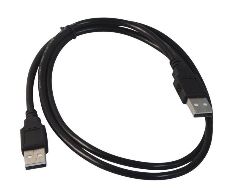 3 Foot Black Usb 2.0 High Speed Male A To Male A Cable