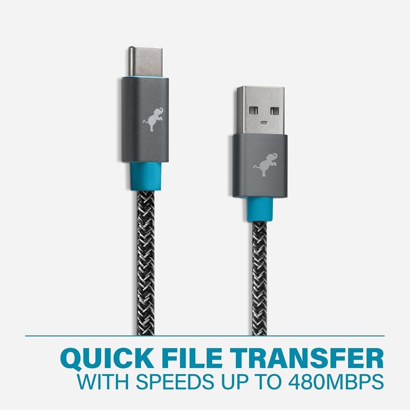 Nimble PowerKnit Fast Charge USB-C to Apple Cable 3.3ft Eco Friendly 1m- NIB gallery