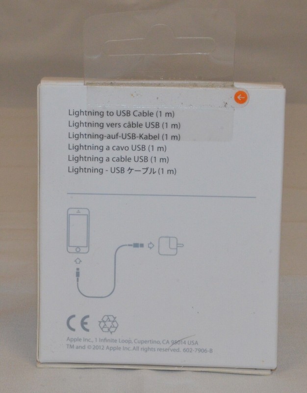 Apple Lightning to USB Cable, 1 Meter (3 Feet) *New* A1480, MD818ZM/A gallery