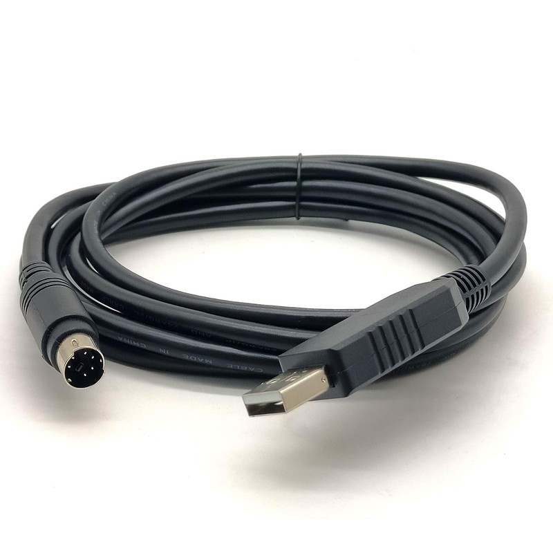 1.8 Meter USB RS232 To Mini Din 6Pin Male Serial Adapter Data Transfer Cable