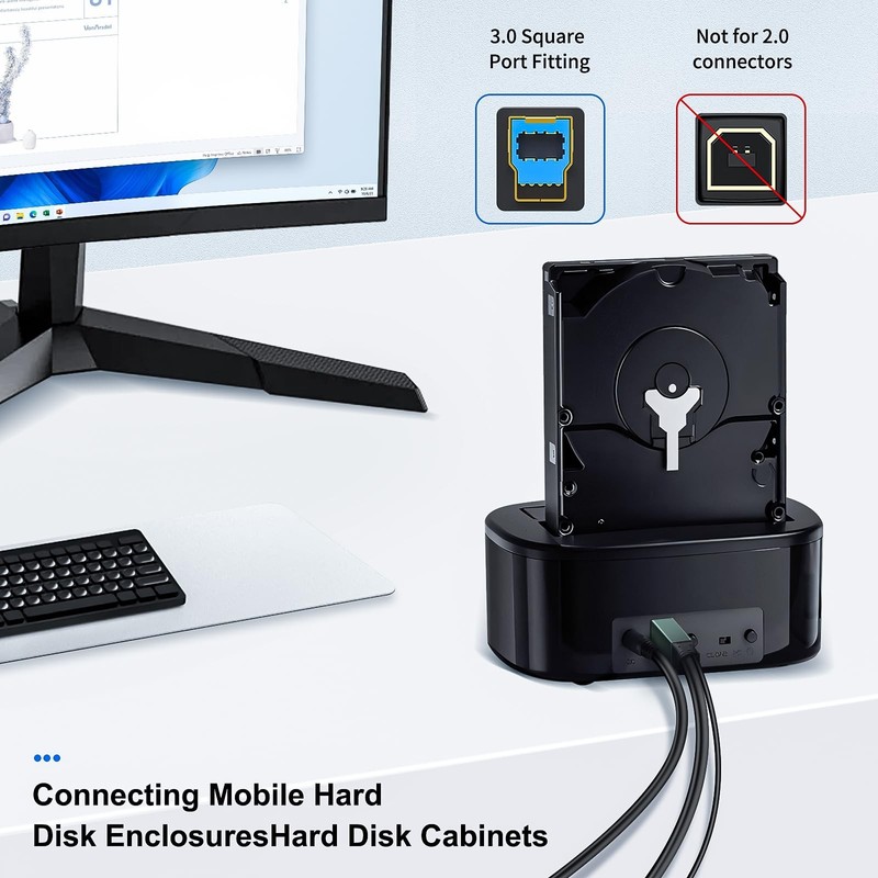 10 FT USB 3.0 Printer Cable Type A Male To B Male High Speed Scanner gallery