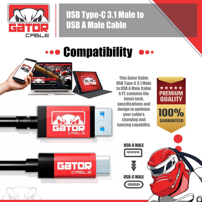 USB-C To USB-A 3.1 Phone Fast Charger Cable Data Sync Type C Cord Universal gallery
