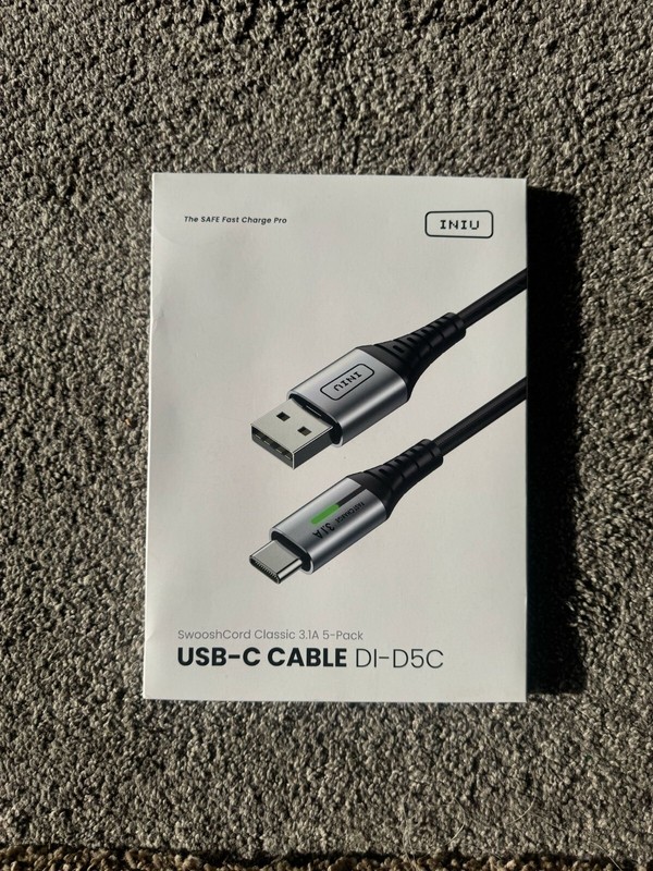 INIU USB to C Cable Fast Charging, [5 Packs, 1.6FT+3.3FT*2+6.6FT*2] gallery