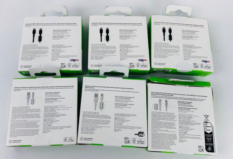 Belkin BoostCharge Cable 3.3FT Bundle USB-C to USB-C & USB-A to USB-C &USB-C Cab gallery