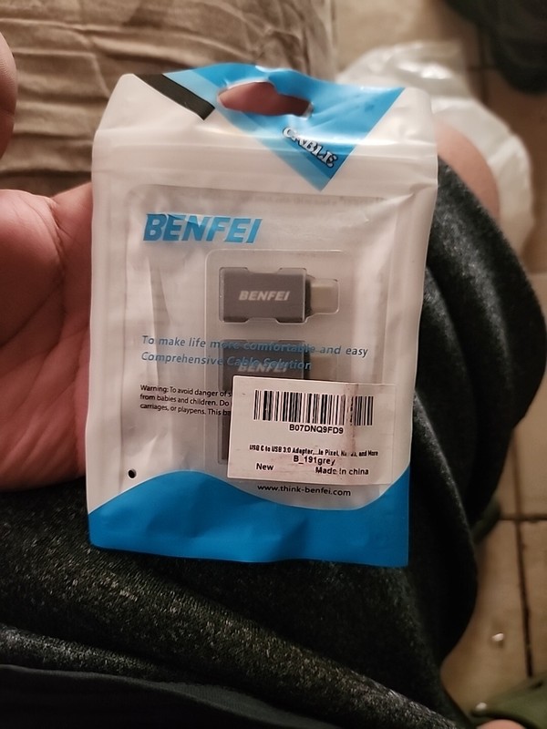 Micro USB to Type C Adapter 3 Pack Converter Micro-B to USB-C Connector
