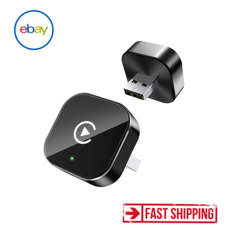 Wireless Adapter for Wired CarPlay & Android - Small Size, Plug & Play