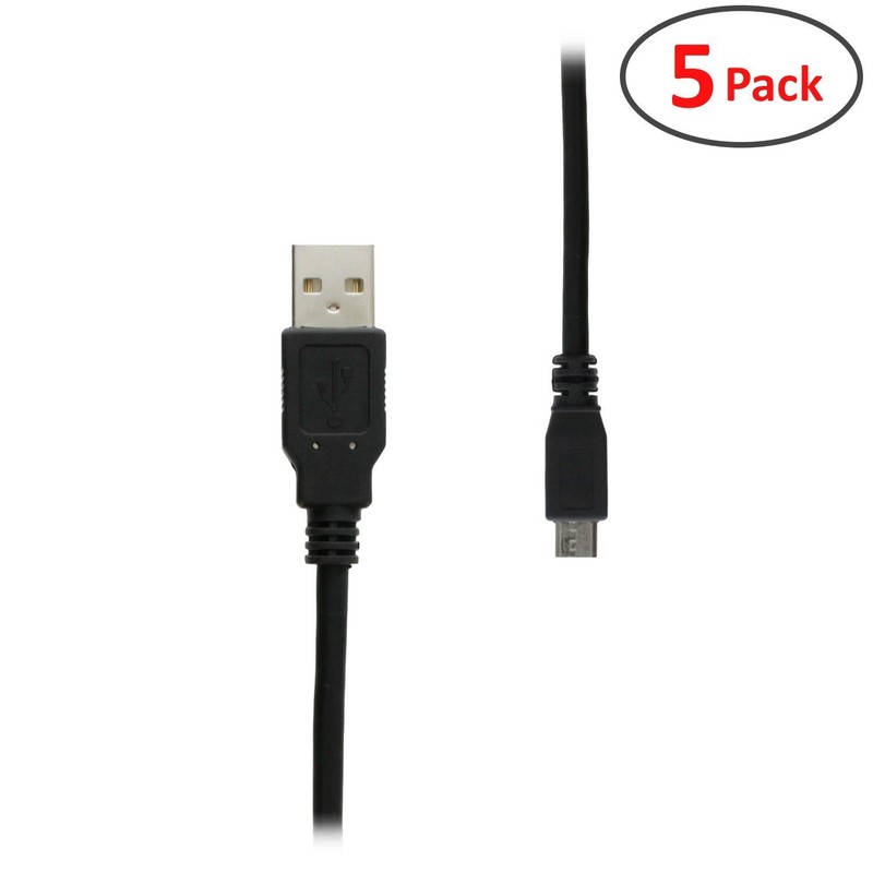 5 X 6FT USB Micro USB Charger Data Sync Cable For Samsung Galaxy Note 4 S2 S3 S4