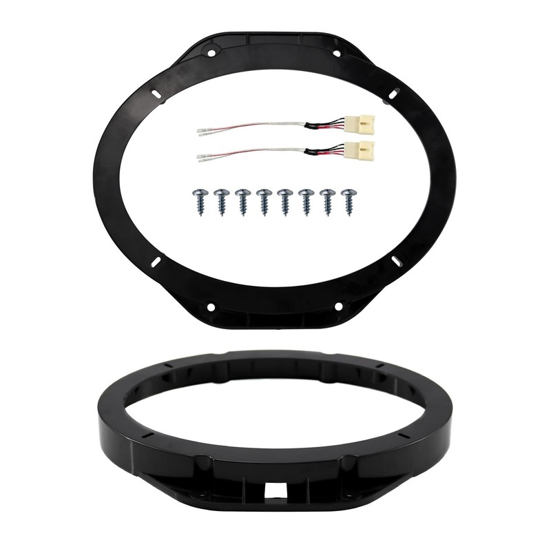 2PCS 6" x 9" Car Speaker Adapter Plates & Wire Connectors with Ford F150 2015...