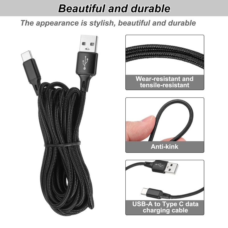 MECCANIXITY Controller Charger Cable, 6Ft USB A to C Cable Type C gallery
