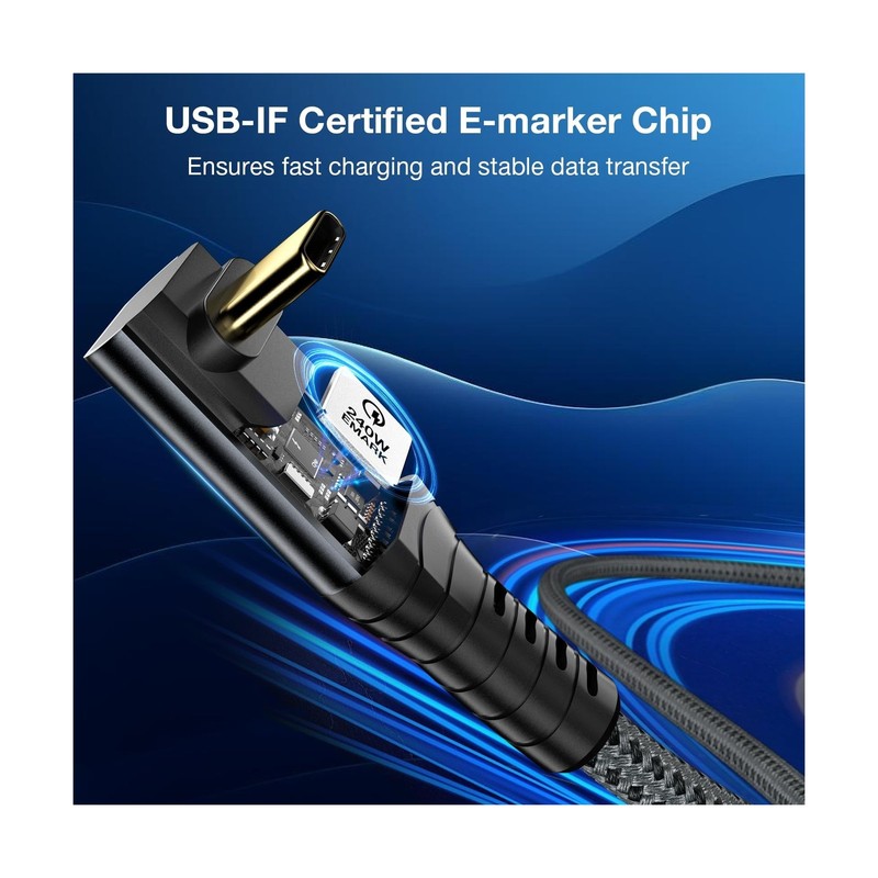 Certified USB4 Cable for Thunderbolt 4 Cable, 40Gbps Down Angle... Fast USA SHIP gallery
