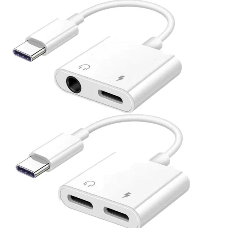 2in1 USB-C to AUX 3.5mm Cable Audio Adapter For S20 S21 S22 S23 S24 S25 Note 8 9 gallery
