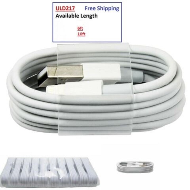 For iPhone 6 6s 6 Plus 6s Plus 7 7 Plus 8 8 Plus Lot of White USB Data Cable