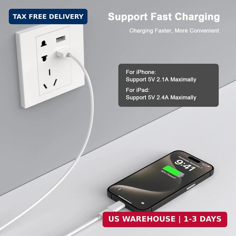 2Pack Lightning Male to USB C Female Charging Adapter,[MFi Certified] Type C Cha gallery