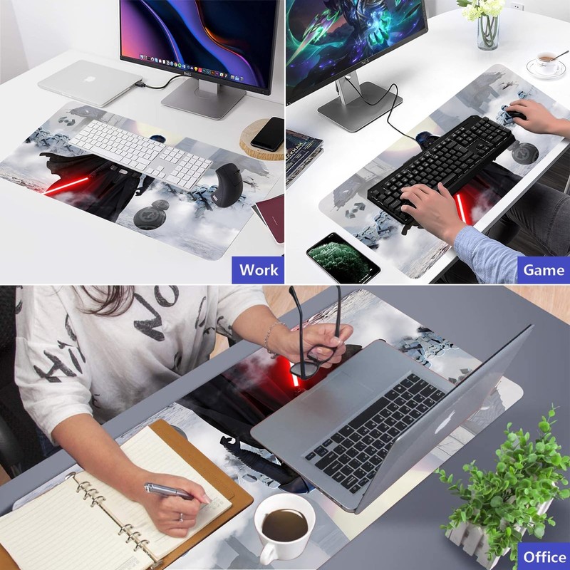 Large Gaming Mouse Pad XXL,Soft Big Extended Mousepad with Non-Slip Rubber Ba... gallery