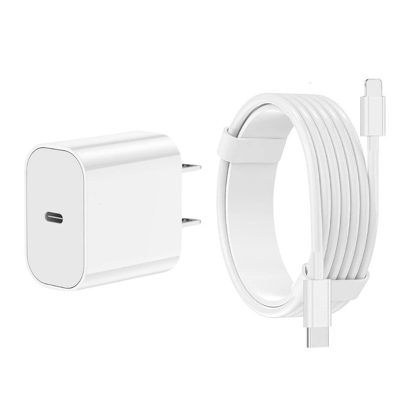 PD 20W Fast Charger Block USB-C Cable For iPhone 14 13 12 11 Pro Max SE XR XS 8