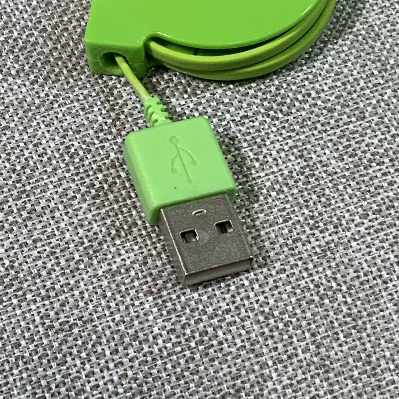 Enercell Retractable USB A to Micro USB Cable Green Cat 2730707 Charger Cord gallery