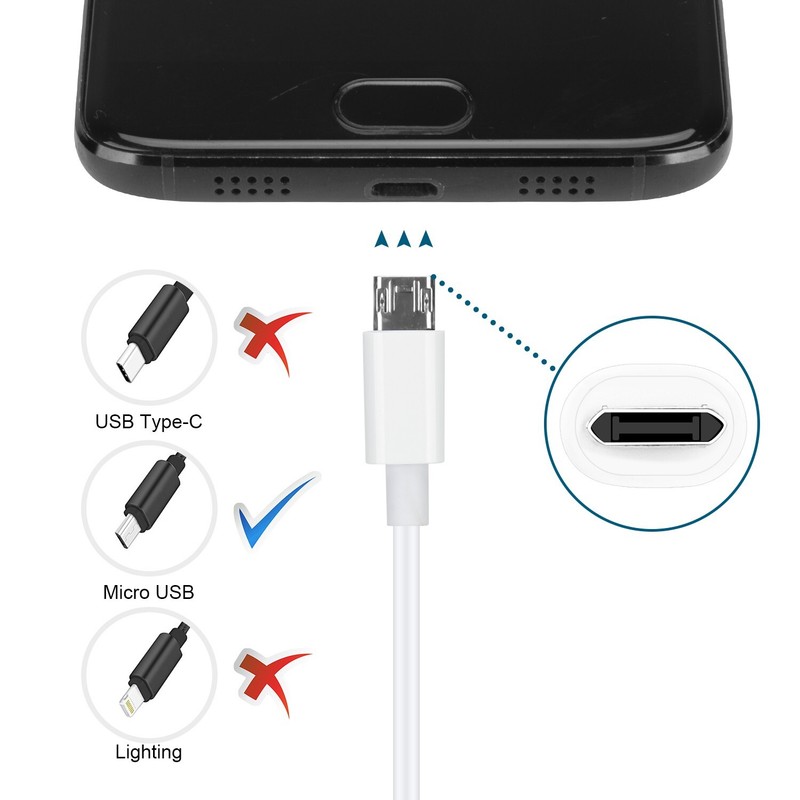 1meter 3ft Reversible Micro USB Cable Double Sided Charging for android phones gallery