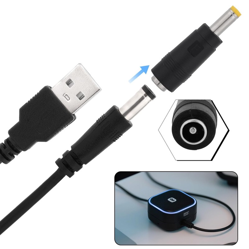 USB to DC 5V Power Charger Cord, Universal DC Power Charging Cable with 8 Ada... gallery