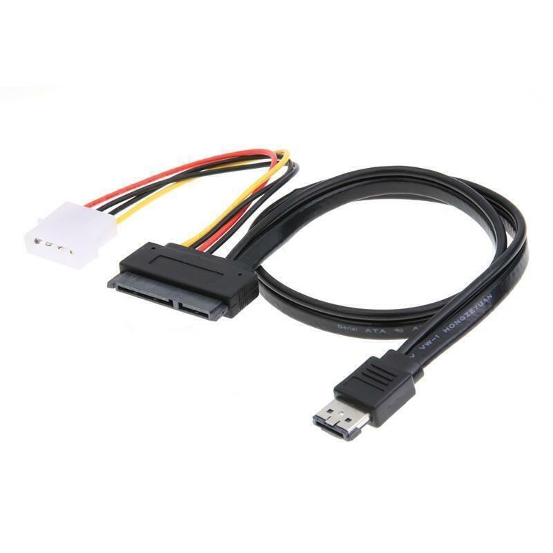 EsataP Power ESATA Combo to SATA 22pin IDE 5V 12V for 3.5" 2.5" Hard Disk Cable gallery