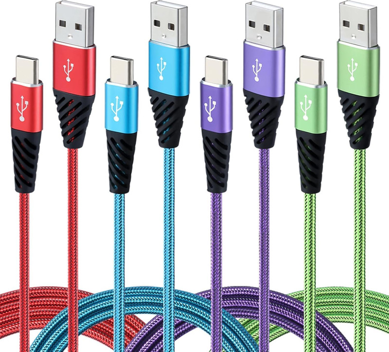 USB C 10FT Type C Charger Cable 4-Pack Fast Charging Cord USB a to USB