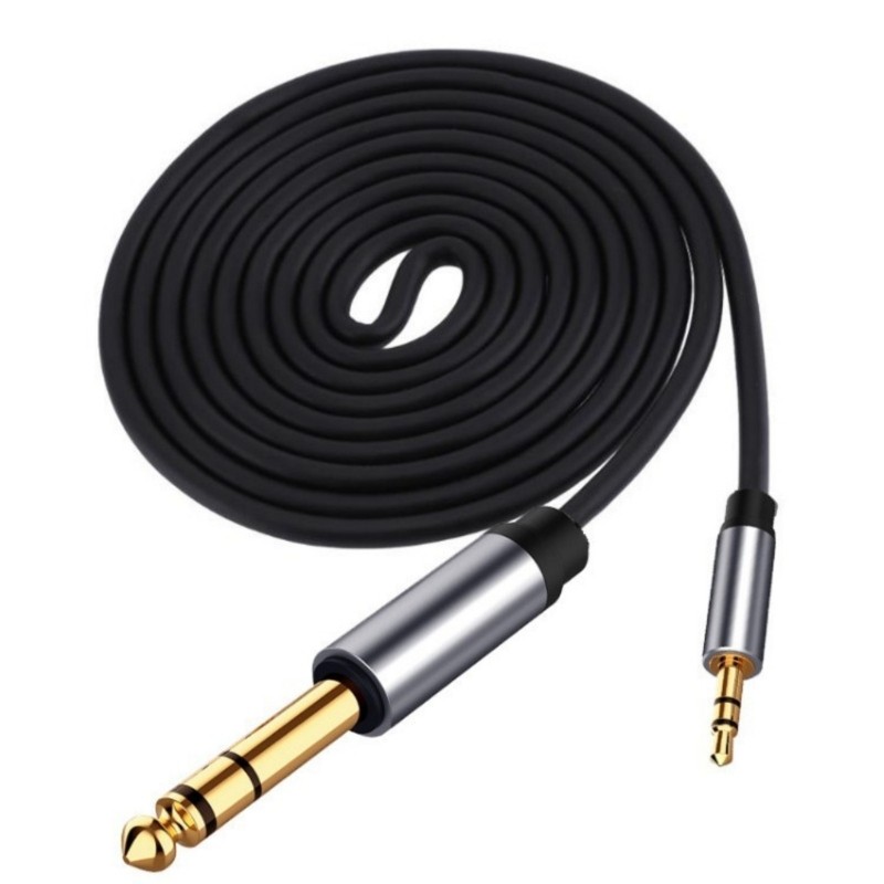 Flexible 3.5mm to 6.35mm Audios Cord for Tablet Recording Equipment Cord gallery