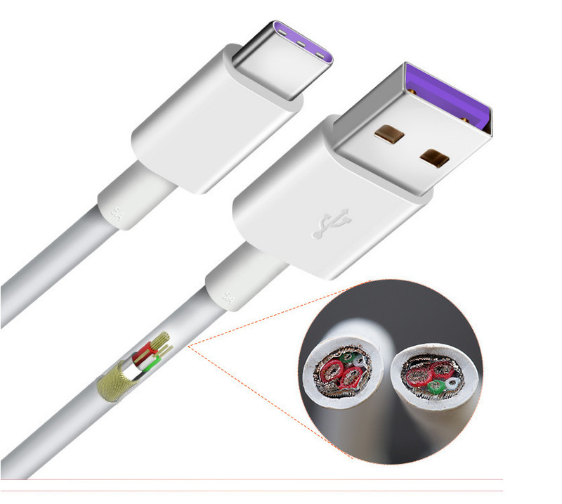 5A Fast Charging USB Type C Data Cable Super Charge for Huawei Mate 9 P9 P10 LG gallery