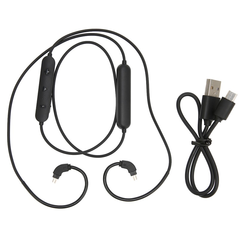Wireless Earphone BT Adapter Cable Low Latency Upgrade For Music Lovers Black gallery