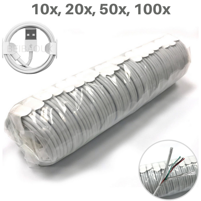 Wholesale USB Cable Heavy Duty Lot For Apple iPhone 13 12 11 X Charger Data Cord gallery