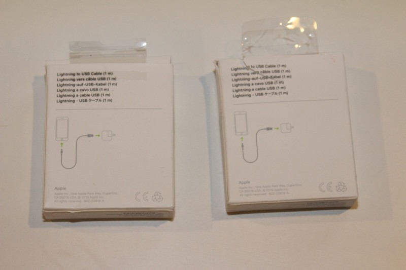 GENUINE Apple Lightning to USB Cable (1m) 2 PACK MXLY2AM/A OPEN BOX gallery