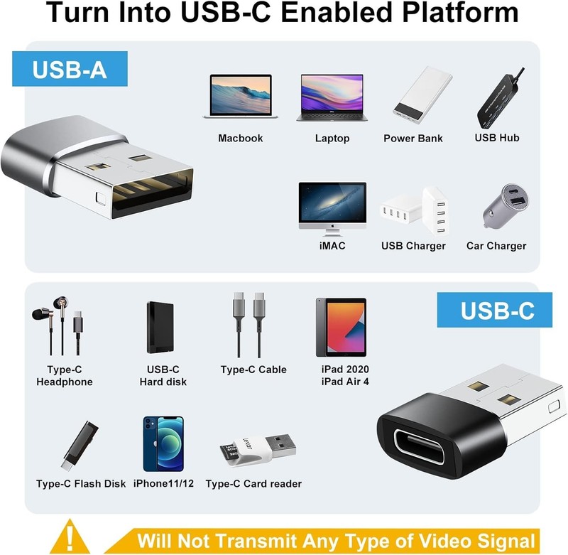 3 PACK USB C 3.1 Type C Female to USB 3.0 Type A Male Port Converter Adapter NEW gallery