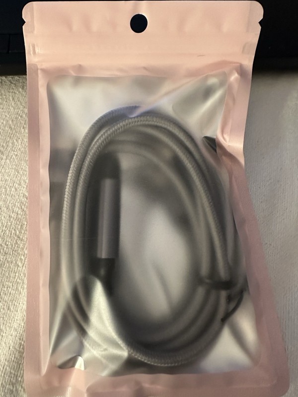 TIPSEAN Gray USB C~USB C 2-in-1 cable of 140 W maximum, fast charging cable gallery