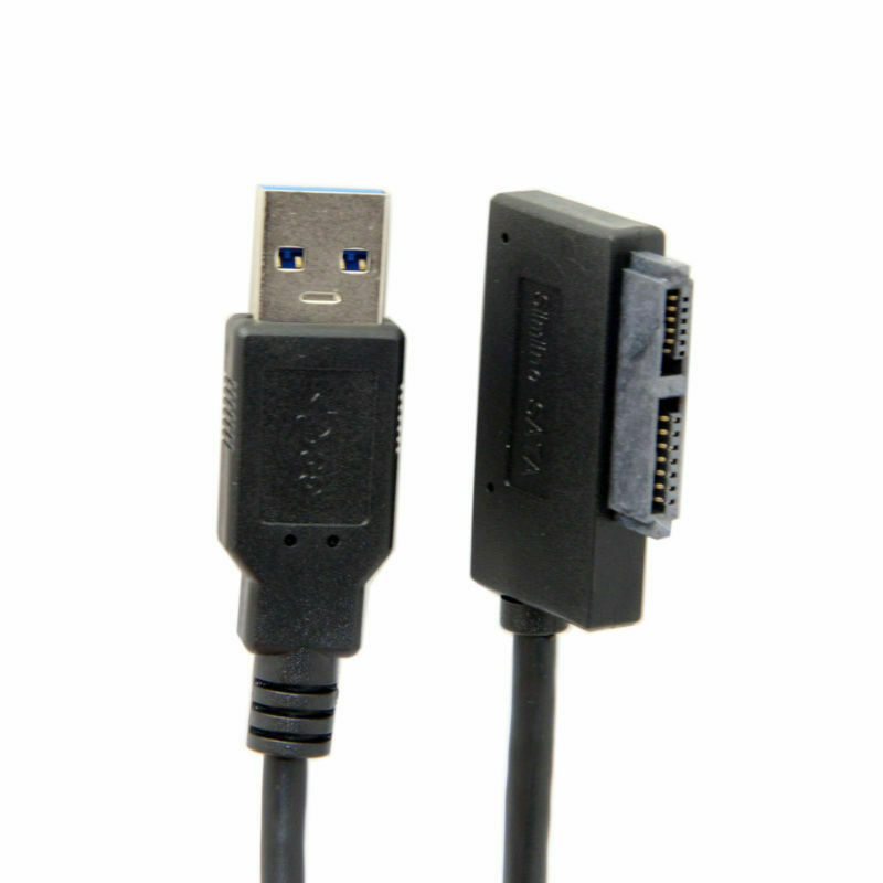 USB 3.0 to 7+6 13pin Slimline Sata Adapter Optical Drive Cable for CD DVD Rom gallery