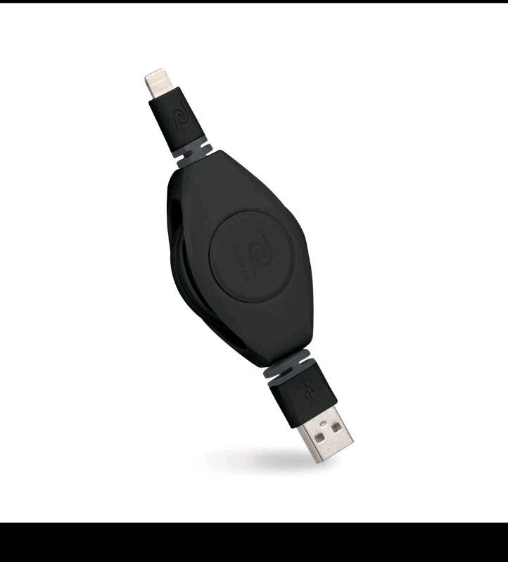 ReTrak Retractable USB Charge and Sync Cable For Apple Products See Notes