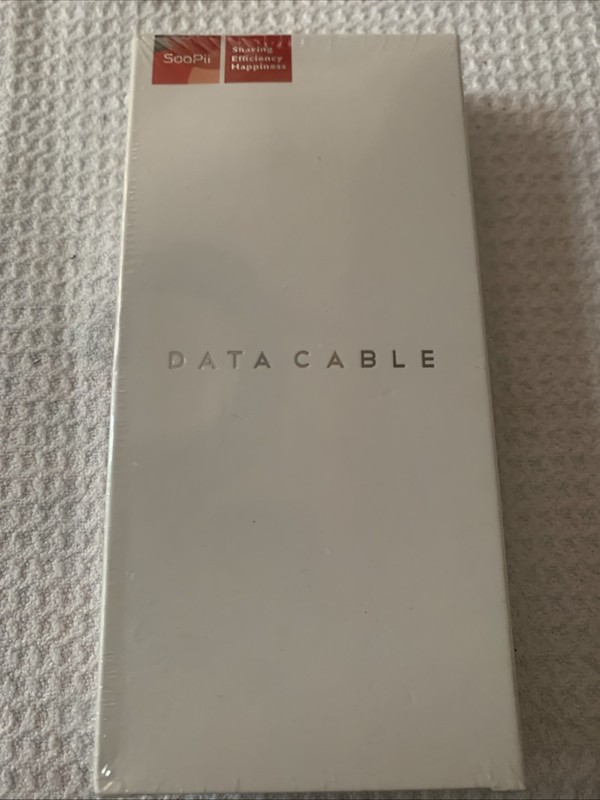 SOOPII 2 Data Cable USB To C Cable 1.2M 4ft Black New & Sealed!