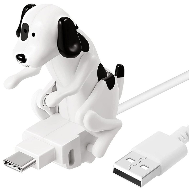 2 Pack Funny Humpback Dog Fast Charging Cable Humping Phone Charger USB Moves gallery