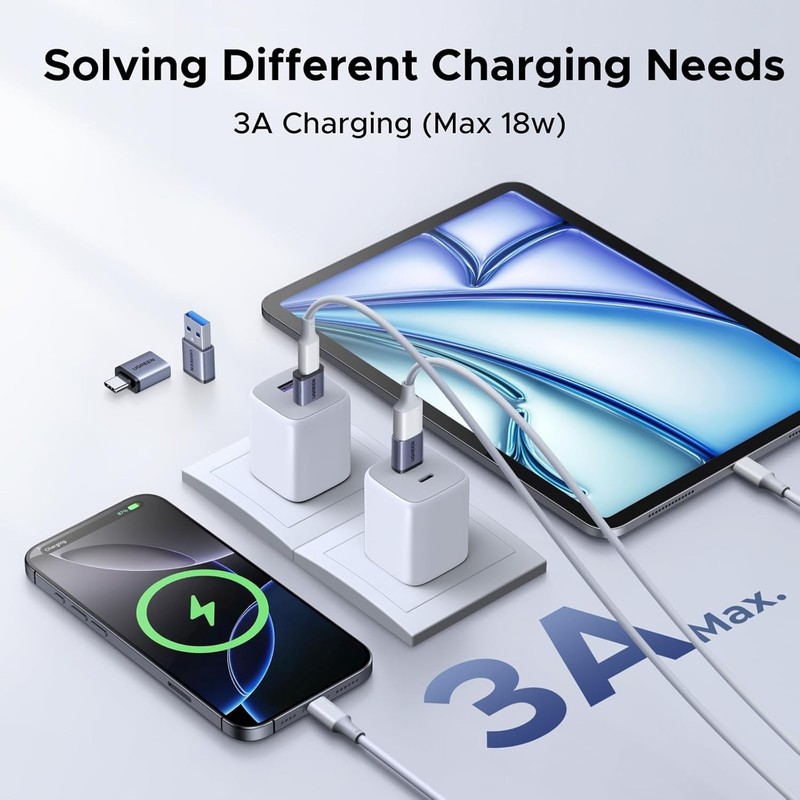 3-Pack USB C to USB Adapter Type C Thunderbolt 4 OTG Converter USB C Male to USB gallery