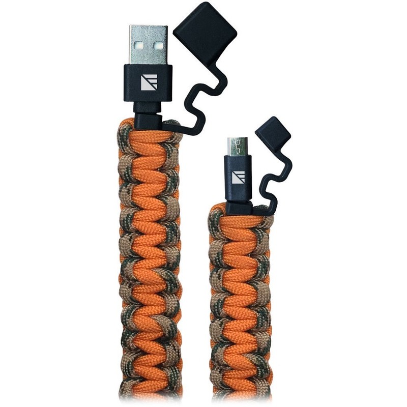 DARK ENERGY-SURVIVAL Charging Cable-STEEL REINFORCED • WATERPROOF • 550 PARACORD gallery