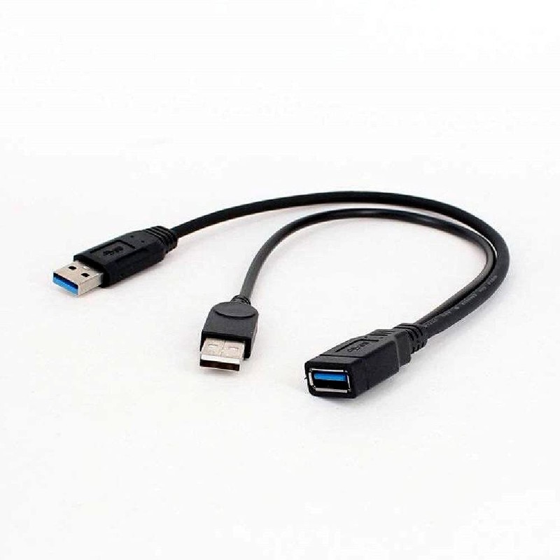 USB 3.0 A Female for Dual USB A Male Y Splitter Adapter Cable for Computer gallery
