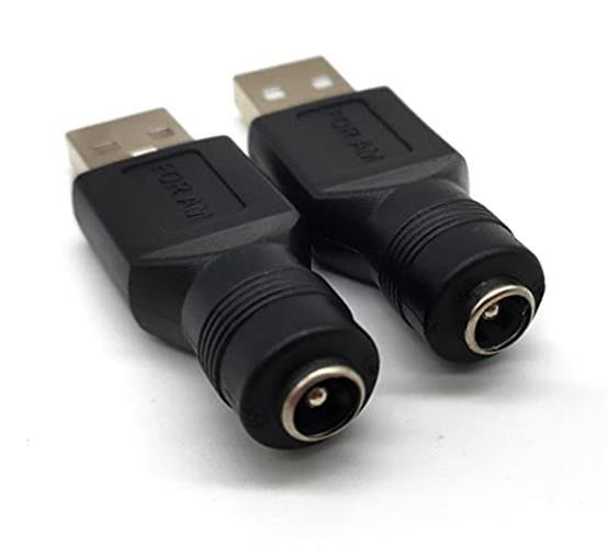 USB to DC Power Adapter, USB 2.0 Male to DC 5.5mm x 2.1mm Female 5V gallery